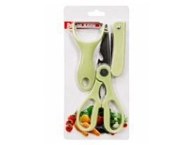 Set tijera pelapapa horizontal y cuchillo rebatible